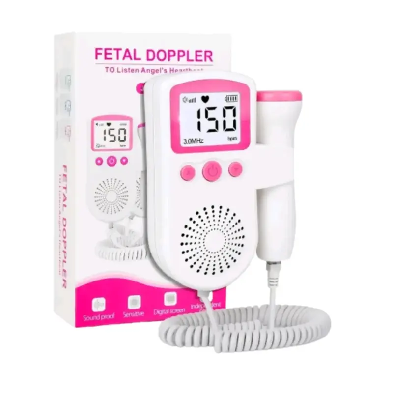 Doppler fetal portátil con pantalla digital