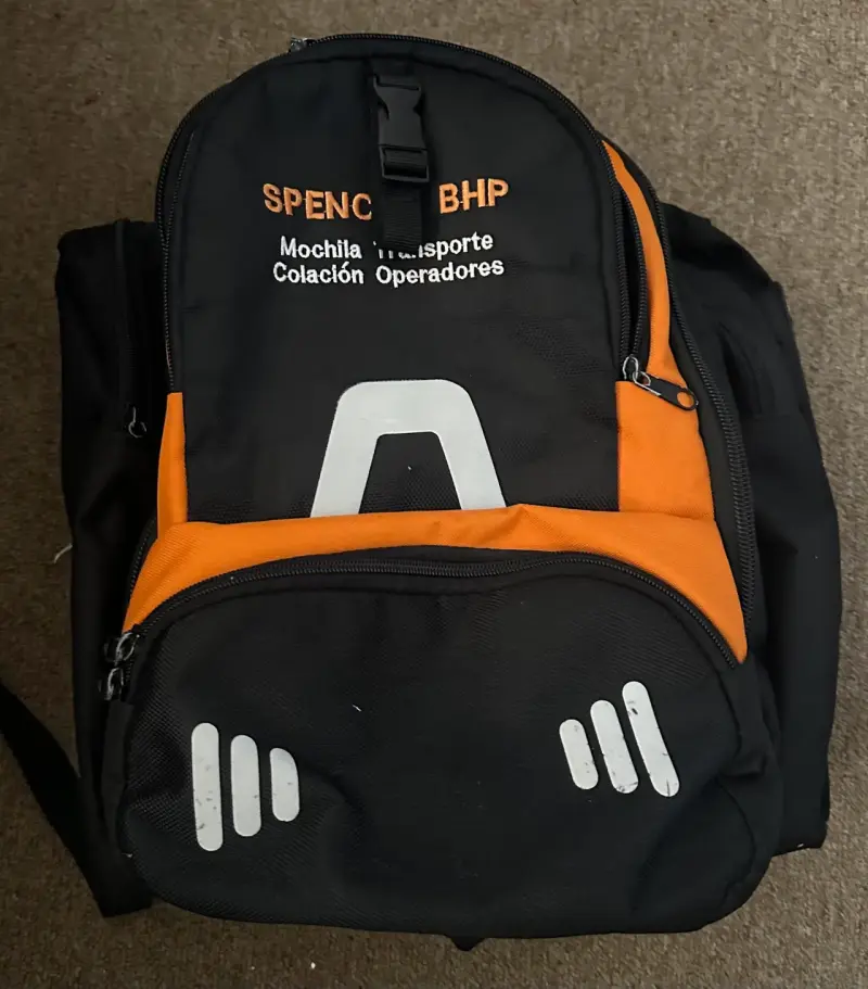 Mochila de transporte Spence BHP negra y naranja - 1