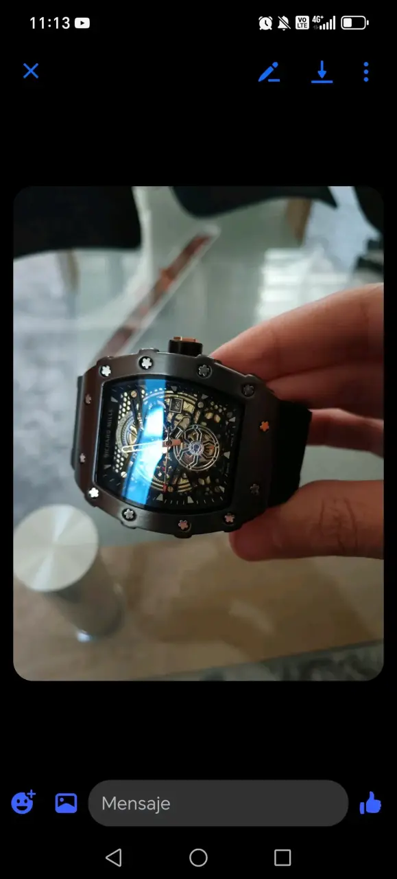 Reloj richard miller correa negra - 2