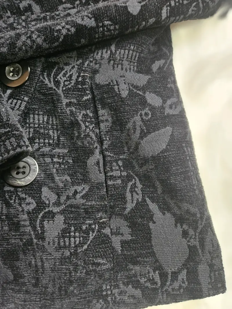 Abrigo estampado Americano Living nego - 3