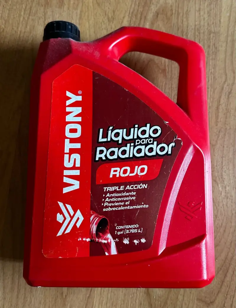 Líquido para radiador Vistony rojo 1 galón