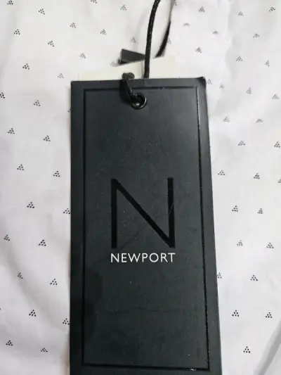 Camisa blanca Newport con diseño de triángulos - miniatura 6