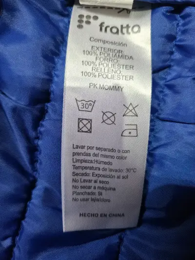 Chaqueta acolchada azul para mujer - miniatura 4