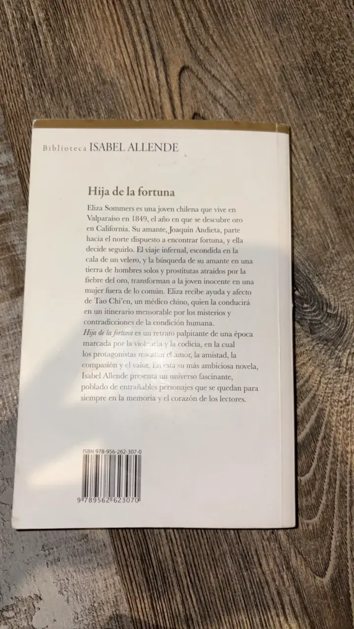 Libro 'Hija de la fortuna' de Isabel Allende - 2