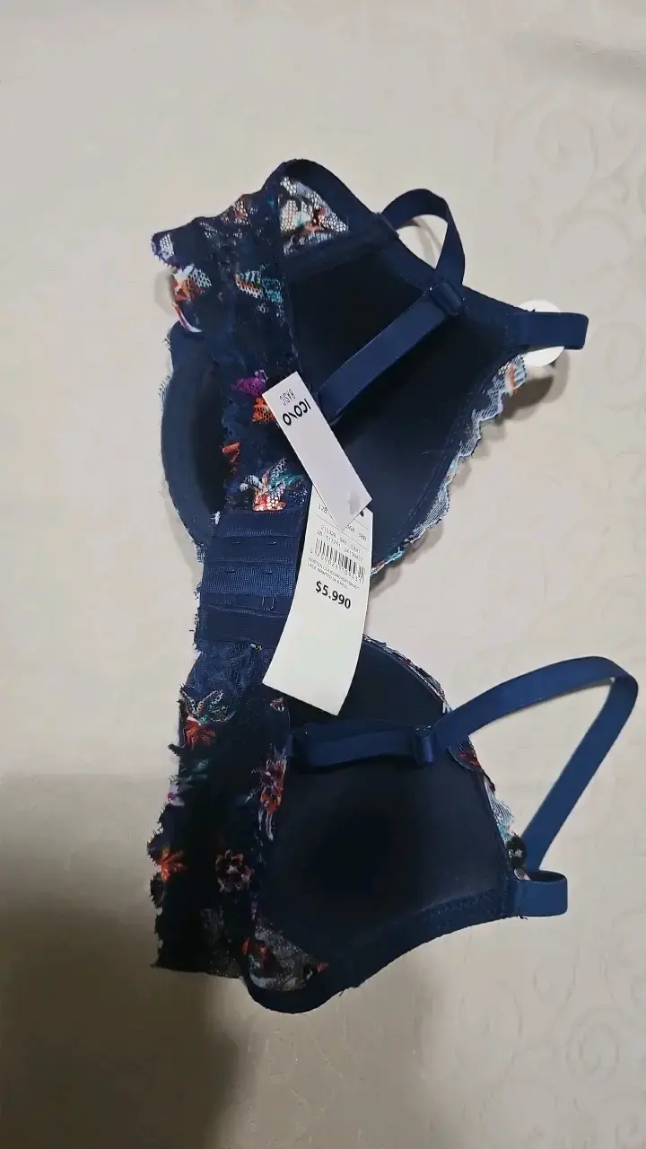 Sostén azul floral La Polar - 2