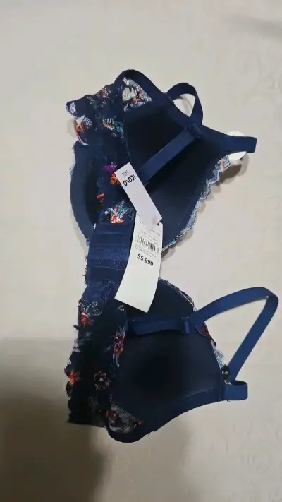 Sostén azul floral La Polar - miniatura 2