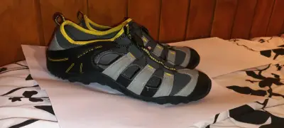Sandalias deportivas Guante Pro gris y amarillo - miniatura 2
