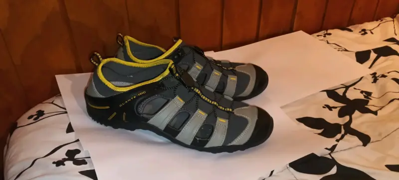 Sandalias deportivas Guante Pro gris y amarillo - 3
