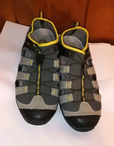 Sandalias deportivas Guante Pro gris y amarillo - miniatura 4
