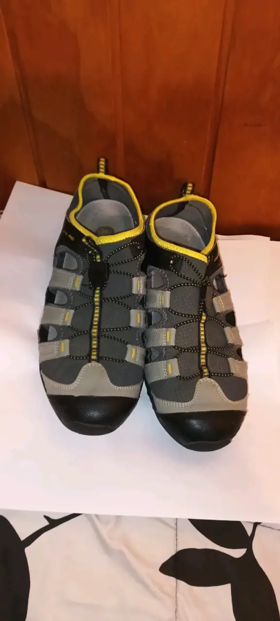 Sandalias deportivas Guante Pro gris y amarillo - 5