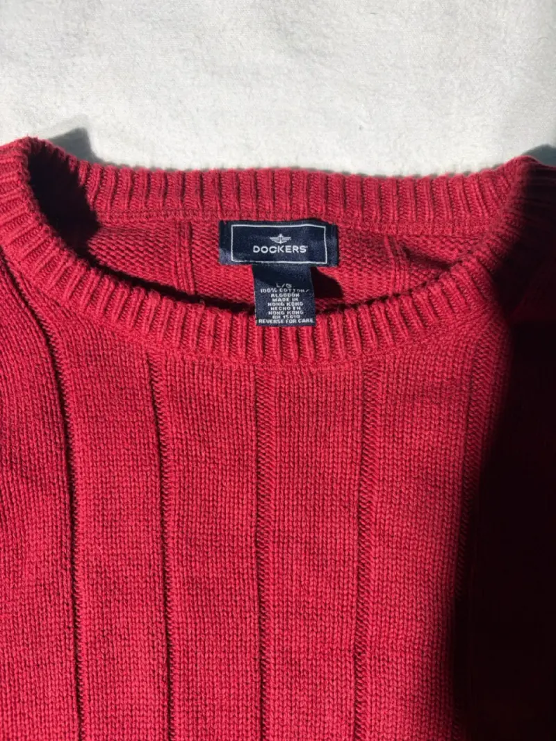 Suéter rojo Dockers de lana - 3