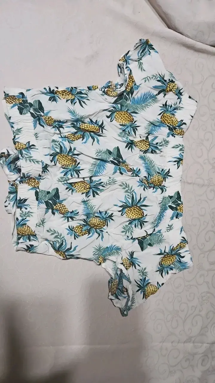 Blusa estampada tropical de piñas - 2