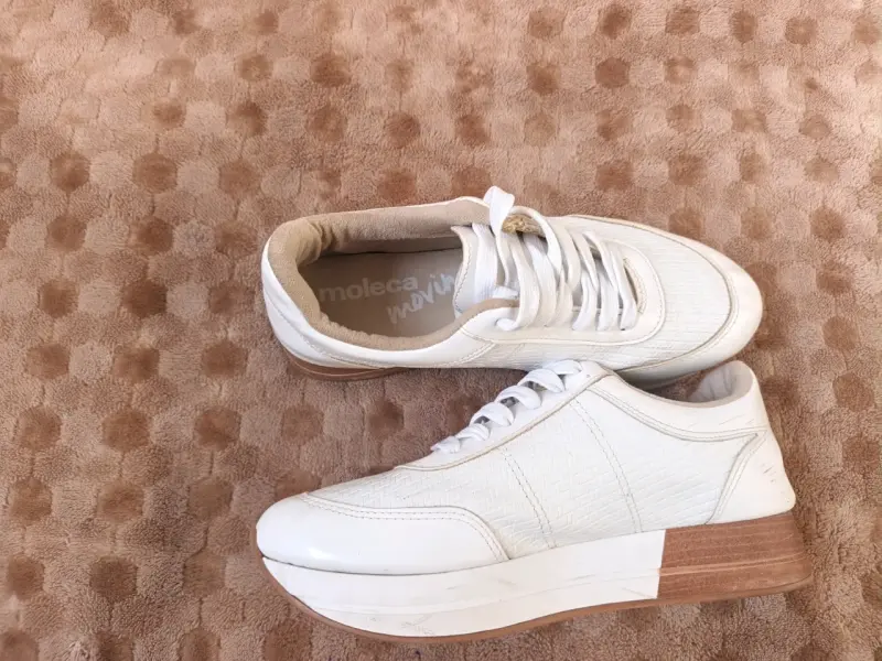 Zapatillas deportivas blancas de cuero - 2