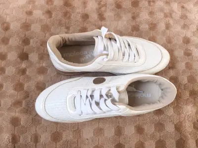 Zapatillas deportivas blancas de cuero - miniatura 5