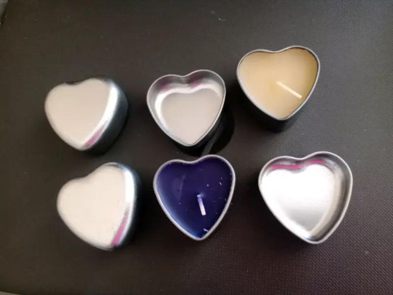 Velas aromáticas en forma de corazón - 3