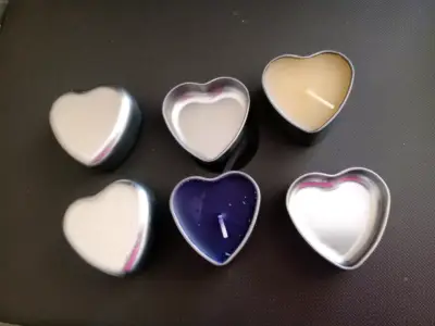 Velas aromáticas en forma de corazón - miniatura 3