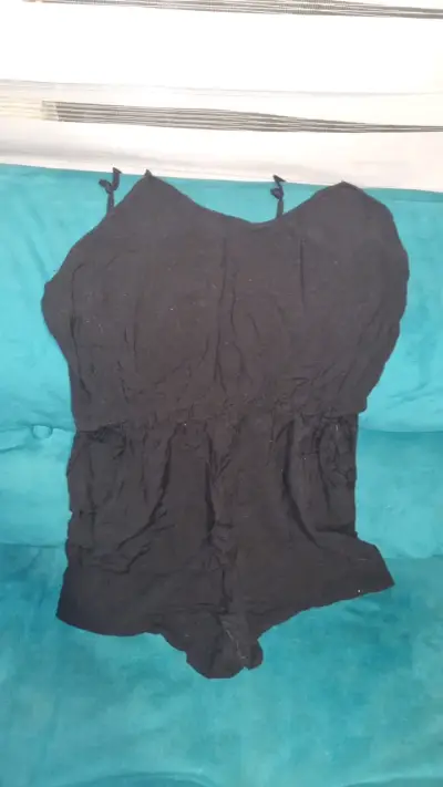 Enterito negro casual para mujer - miniatura 1