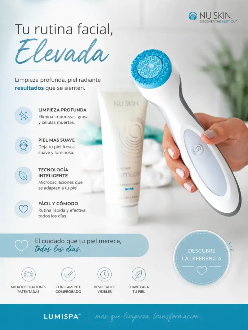 Dispositivo de limpieza facial Nu Skin LumiSpa - 1