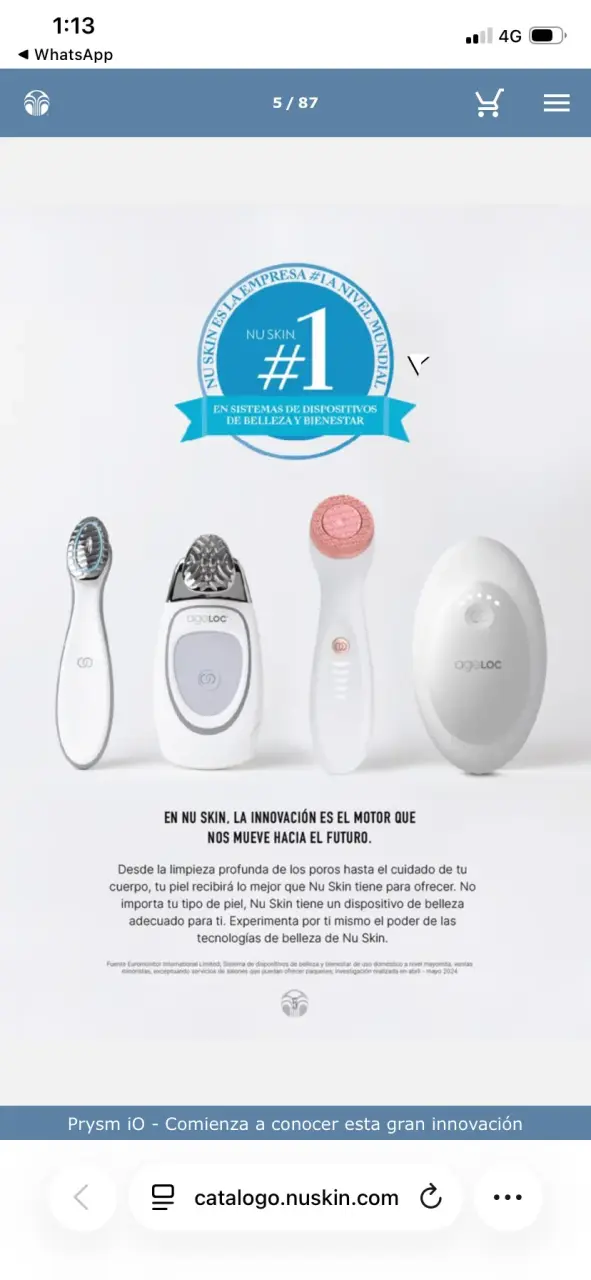 Dispositivo de limpieza facial Nu Skin LumiSpa - 2