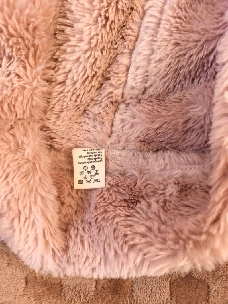 Abrigo de mujer rosa con forro de peluche - 4