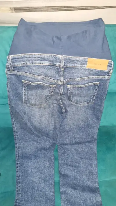 Jeans maternales azul oscuro - miniatura 2