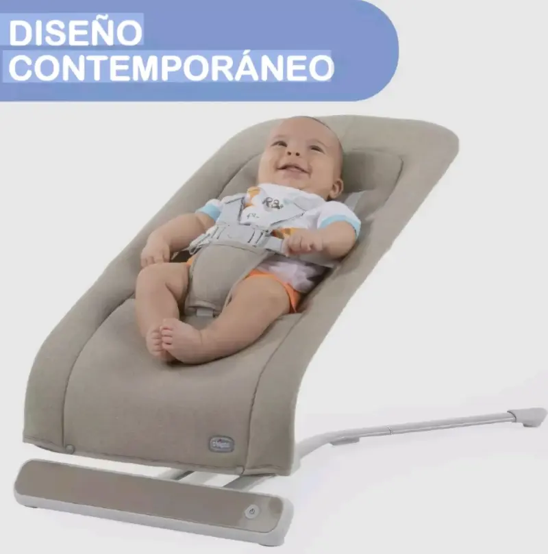 Silla mecedora para bebé Chicco beige - 1