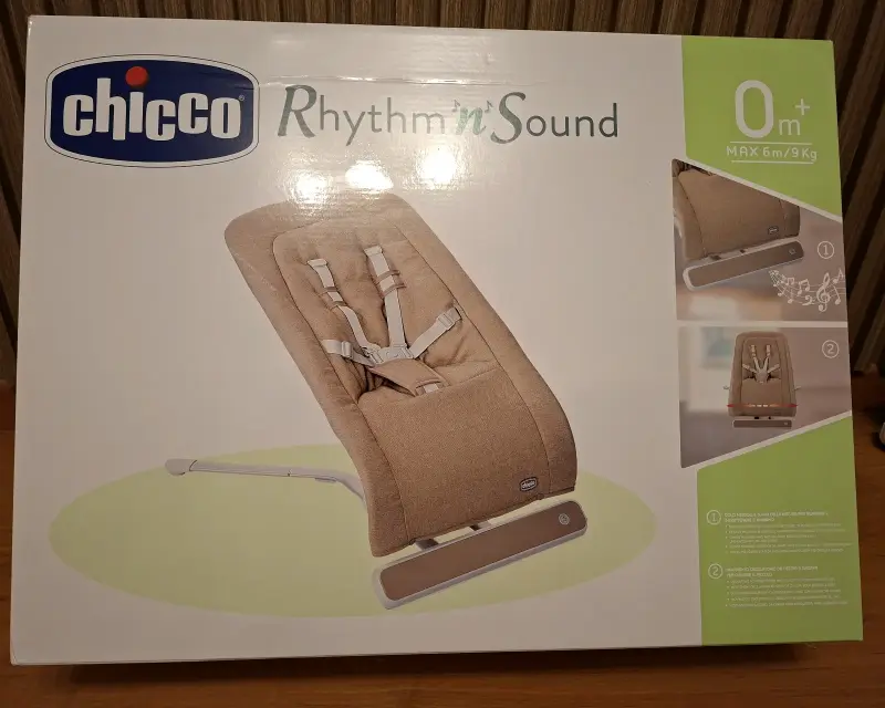 Silla mecedora para bebé Chicco beige - 2