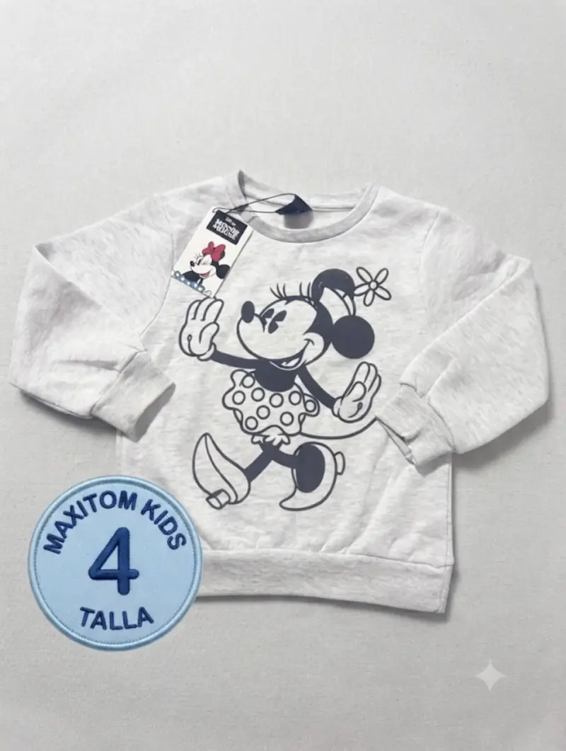 Polerón infantil Minnie Mouse talla 3-4 - 1