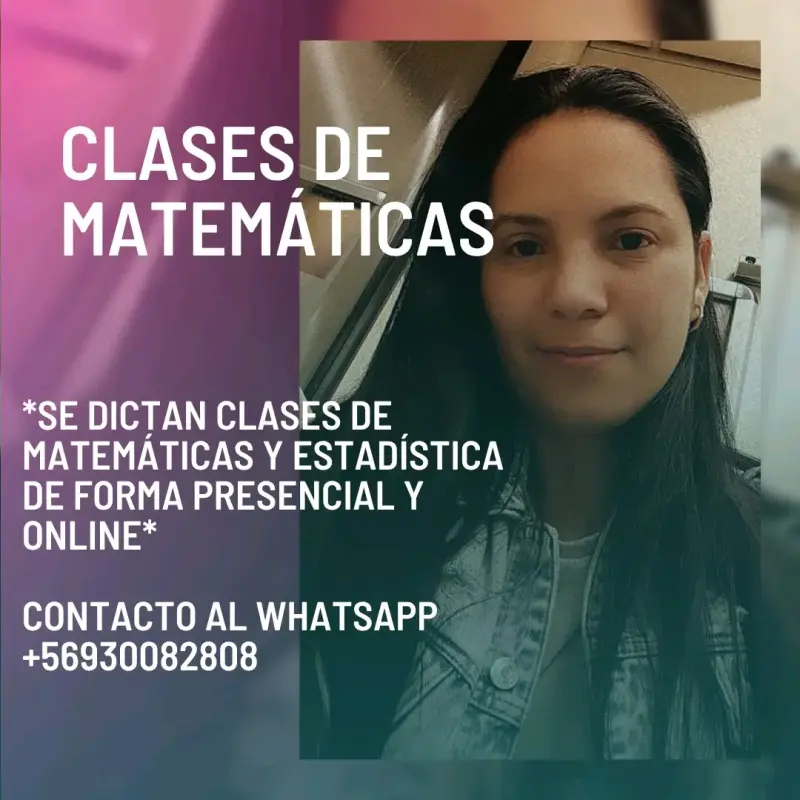 Clases de matemáticas, estadística presencial y on