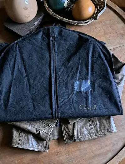 Chaqueta de cuero marrón para mujer - miniatura 6