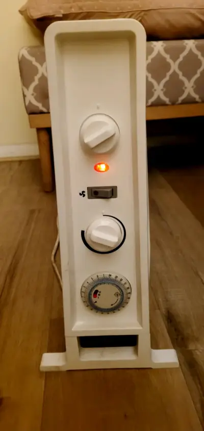 Calefactor eléctrico Kendal blanco compacto - miniatura 3