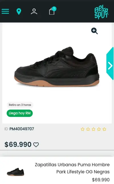 Zapatillas deportivas negras Puma - miniatura 6