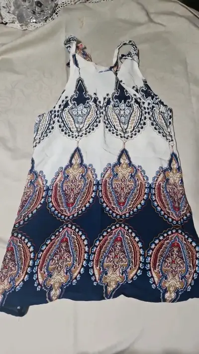 Blusa sin mangas estampada bohemia - miniatura 1