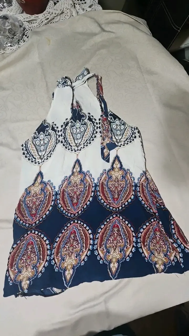 Blusa sin mangas estampada bohemia - 2