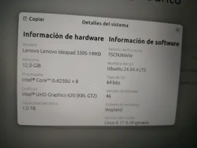 Laptop Lenovo Ideapad 330S en buen estado - miniatura 3
