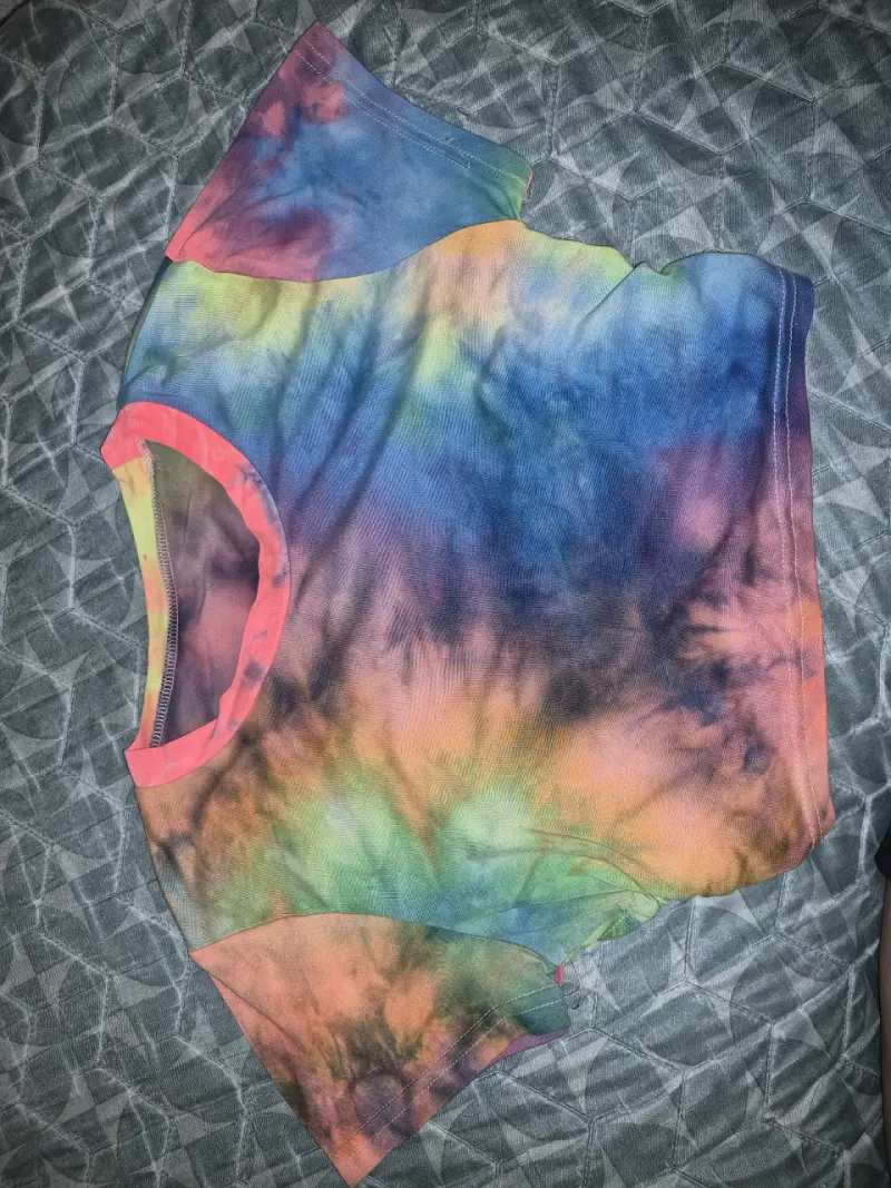 Polera tie-dye multicolor unisex - 1