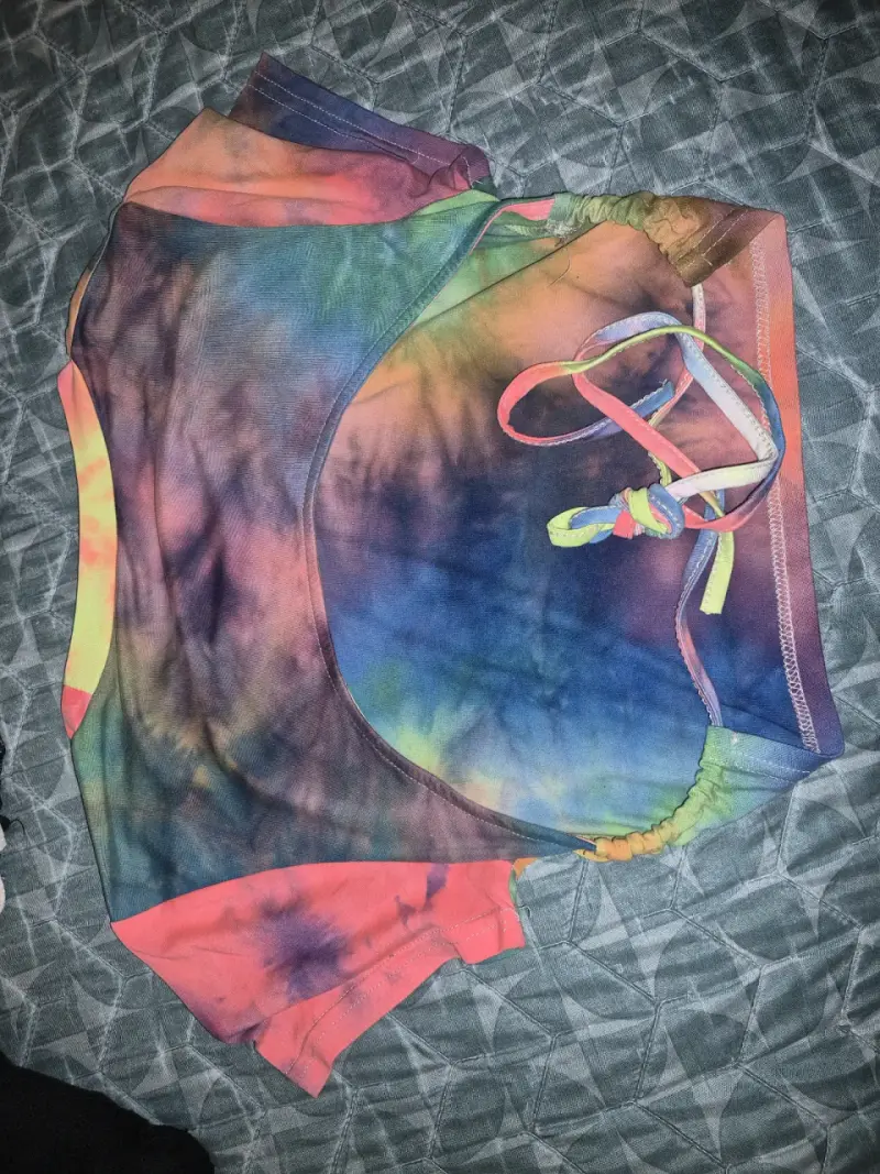 Polera tie-dye multicolor unisex - 2
