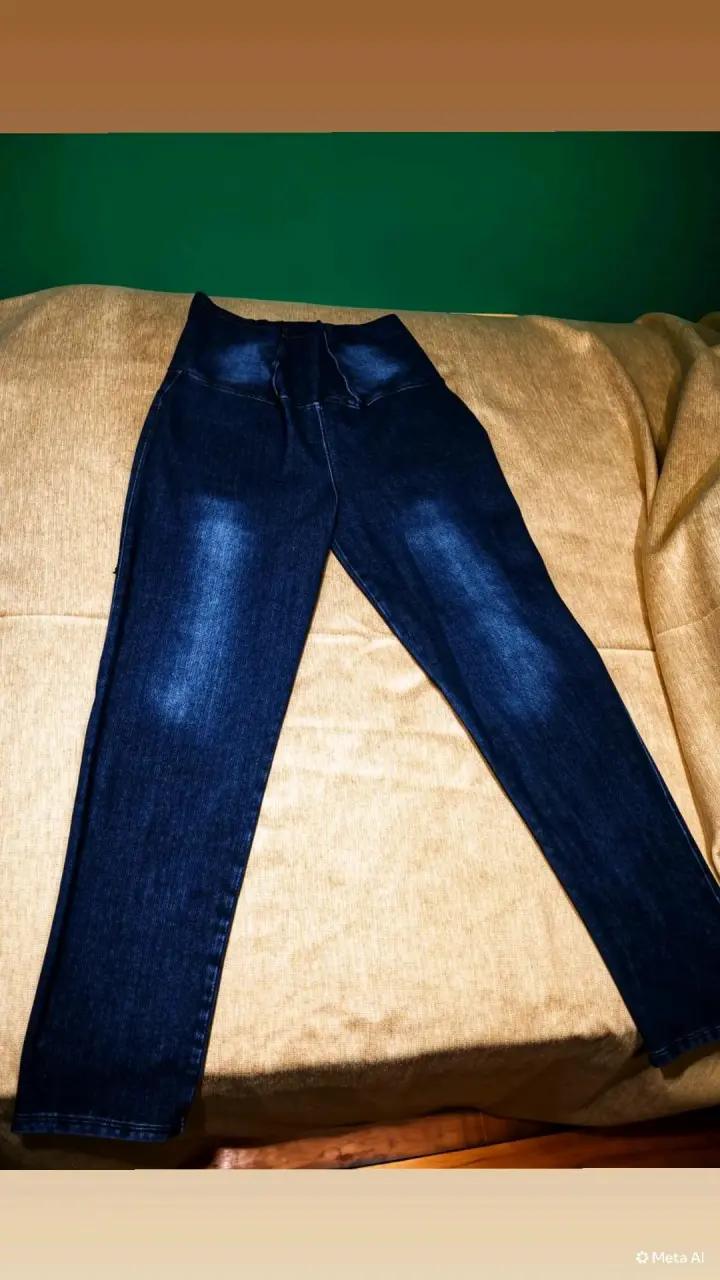 Jeans fajero de mezclilla azul oscuro - 1