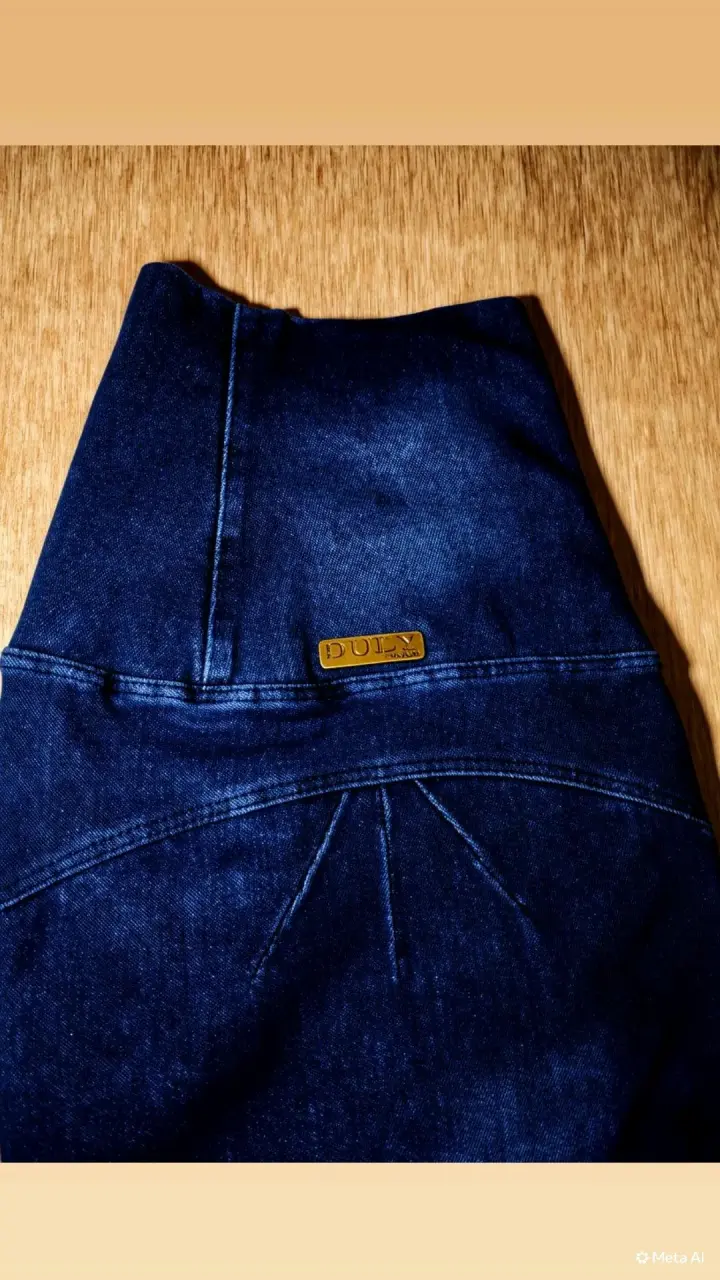 Jeans fajero de mezclilla azul oscuro - 2