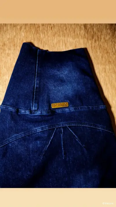 Jeans fajero de mezclilla azul oscuro - miniatura 2