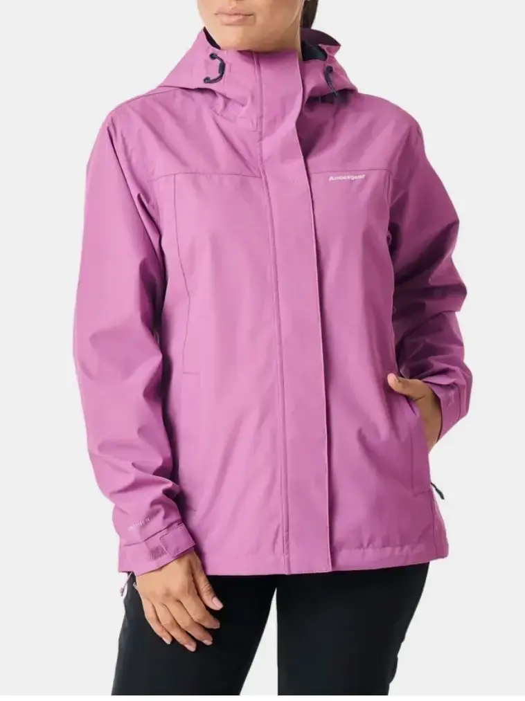 Chaqueta impermeable morada para mujer - 1