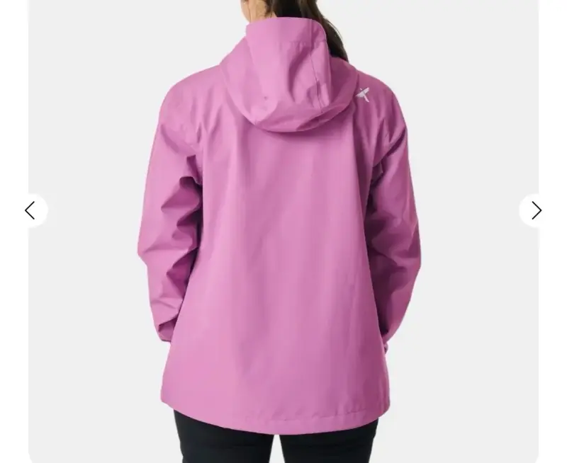 Chaqueta impermeable morada para mujer - 3