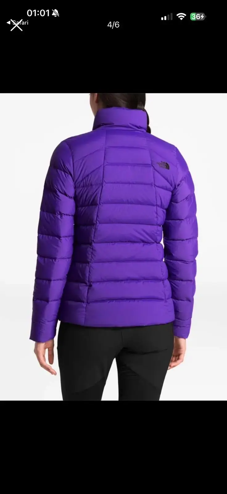 Chaqueta acolchada morada The North Face - 3