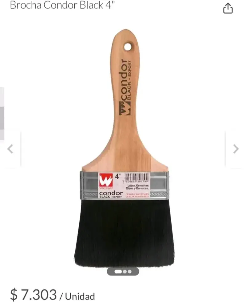 Set de brochas Condor para pintura 4 pulgadas - 2