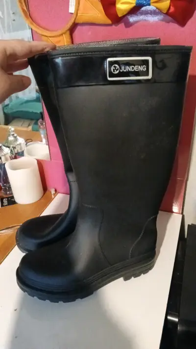 Botas de goma Jundeng negras impermeables - miniatura 1