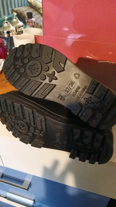 Botas de goma Jundeng negras impermeables - miniatura 2