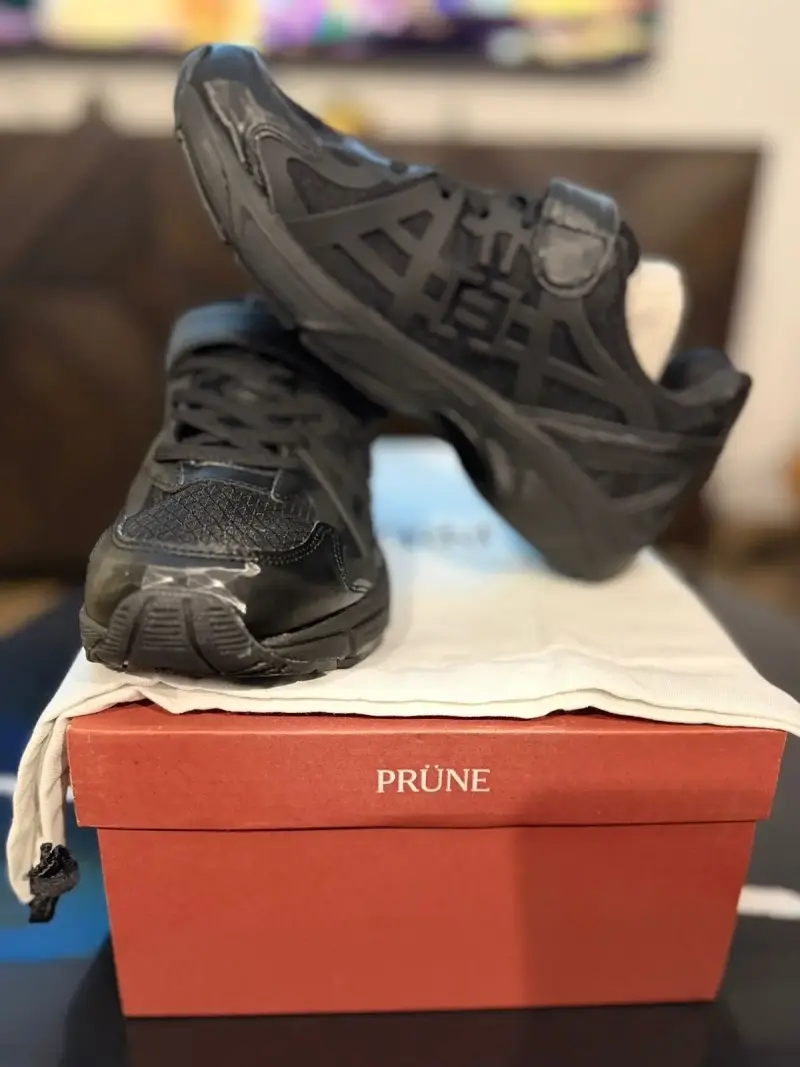 Zapatillas negras Prüne deportivas - 3