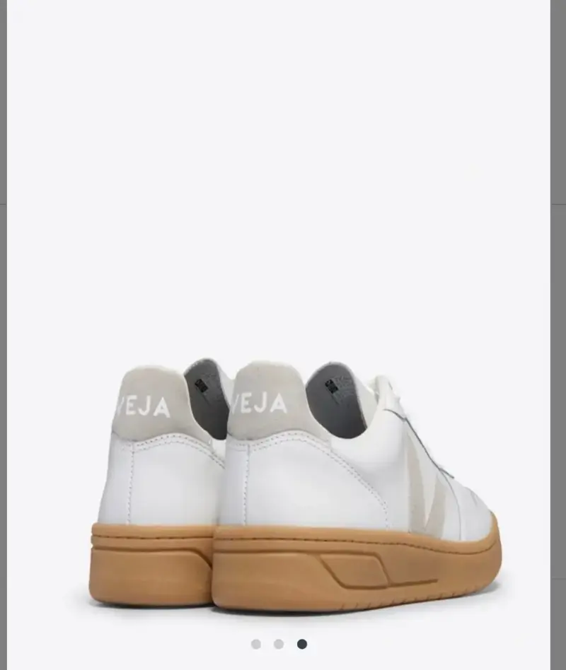 Zapatillas Veja blancas con suela de goma - 3