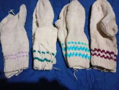Medias de lana tejidos a mano - miniatura 2