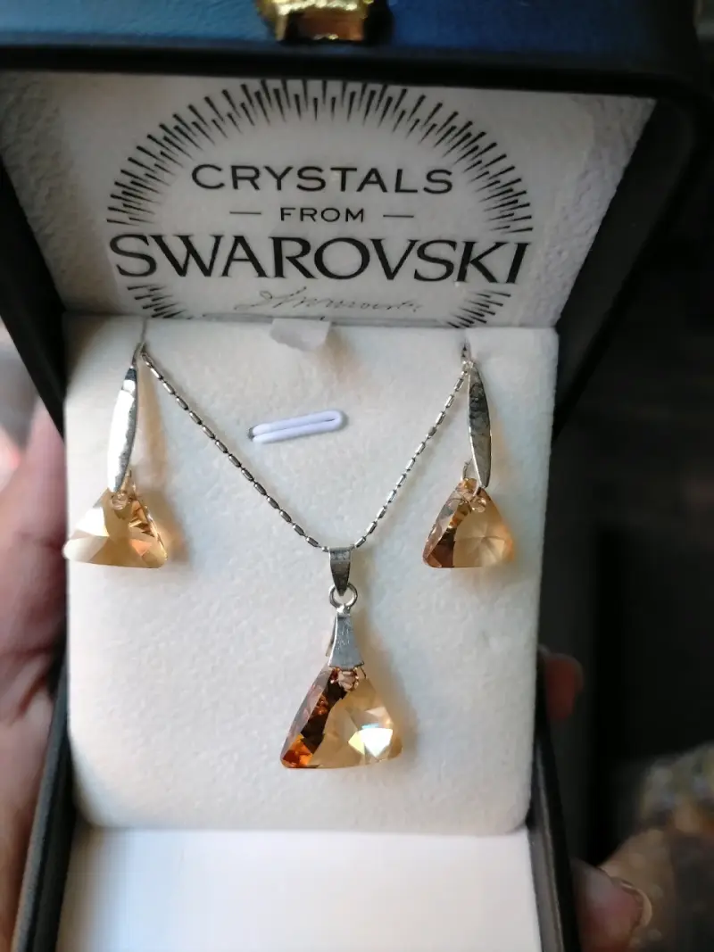 Set de joyería con cristales Swarovski